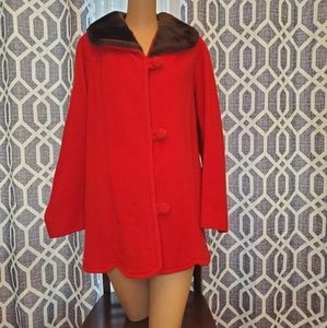 ❤️Host Pick❤️Vintage Gorgeous Red Coat